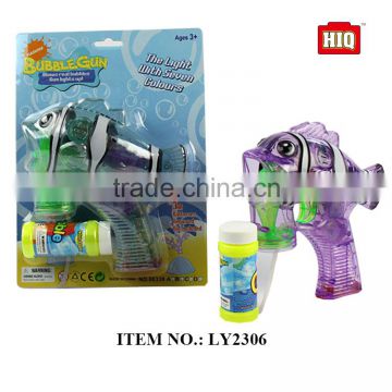 electric magic toys summer outdoor transparent soap bubble gun with music and light