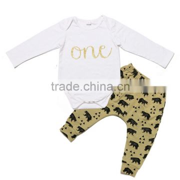 online shipping baby boys 2 pieces sets boutique cotton high quality long sleeve outfits for infants
