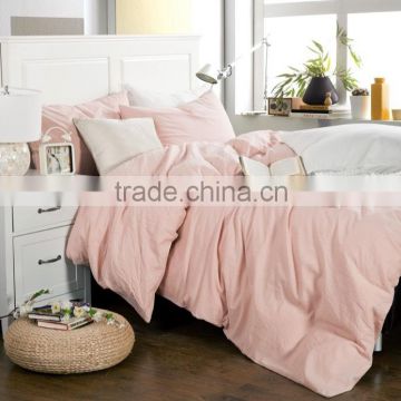 Europe hot sell washed cotton duvet cover set/ sheet set/ factory direct sell