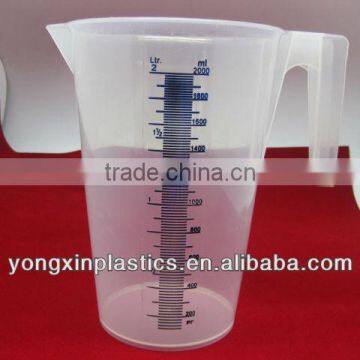 transparent plastic 1L measuring tool for measure water