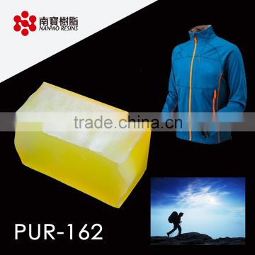 NANPAO Light Yellow Transparent Roller coating PUR Hot melt For Textile application