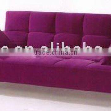 purple popular fabric sofa bed