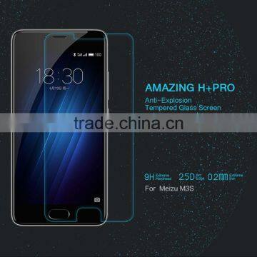 2016 Newest ORIGINAL NILLKIN Amazing H+ PRO Anti-Explosion TEMPERED GLASS FOR MEIZU M3S 0.2MM 9H 2.5D