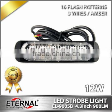 12W mini strobe lights for truck motorcycle offroad SUV Wrangler 4x4 vehicles industry machine construction equipment
