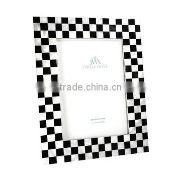 High quality best selling mother of pearl black and white inlay Photo Frame