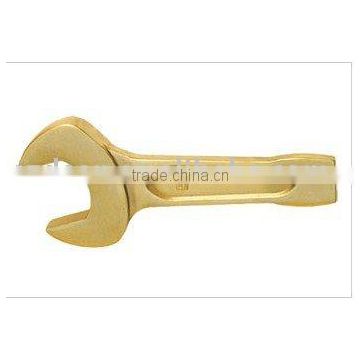 Non sparking Open Ended Slogging wrench,striking face open wrench