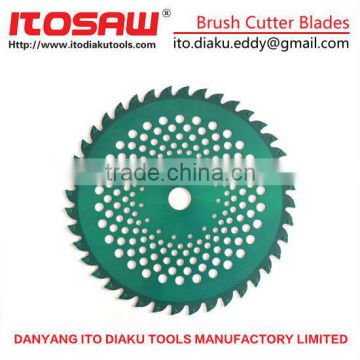 ITO-G-7 TCT Grass Trimmer Weeds Saw Blade Parts For Brush Cutter SK-5 body and YG8 tips, Size 230MM*36T and 255mm*40T