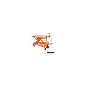 Hand-hydraulic table truck