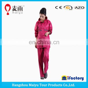 Maiyu good quality clear plastic raincoat for women
