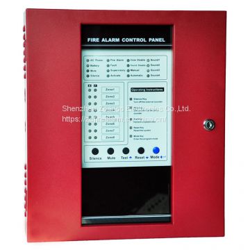 16 zones Fire Proof Metal panel Alarm System control panel  fire host