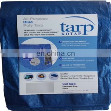 Blue coated tarps