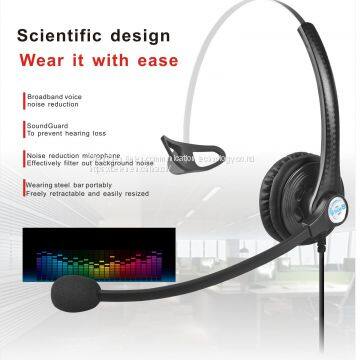 China Beien A16 USB telephone call center headset noise-cancelling headset customer service