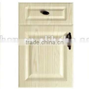 White pvc laminate kitchen cabinet door panel