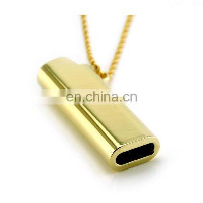 lighter shell pendant necklace hip hop BIC j6 AMBUSH custom logo lighter shell necklaces