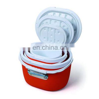 6L 14L 28L Three Size Portable Cold Insulated Plastic Round Ice Cooler Box