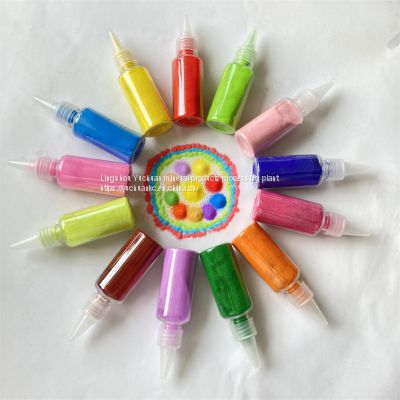Colorfast children's art painting color sand sintered color sand