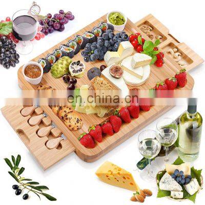 Top Seller High Quality Multifunction Durable Premium Bamboo Cheese Board