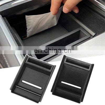 2022 Car Armrest Box For Tesla Model 3/Y Center Console Organizer Storage Box Car Garbage Trash Can Car Storage Organizer