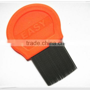 Plastic handle lice comb