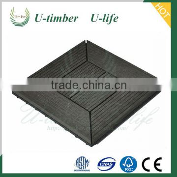 Economic wood plastic composite diy WPC decking tiles
