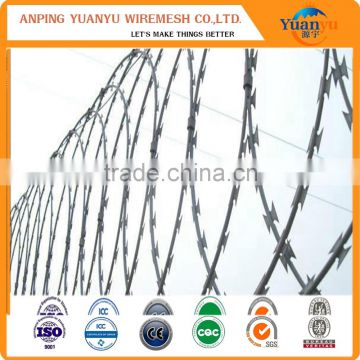 High quality best price galvanizing razor barbed wire