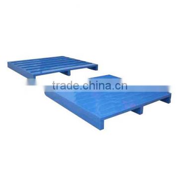 Industrial warehouse and logistic heavy duty flat faced metal pallet