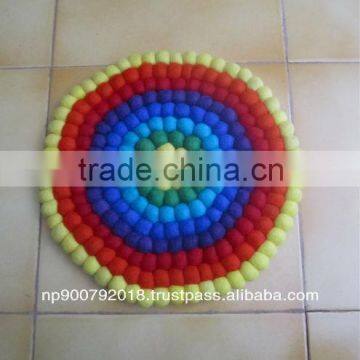 Multi-Color Round Pot Mat