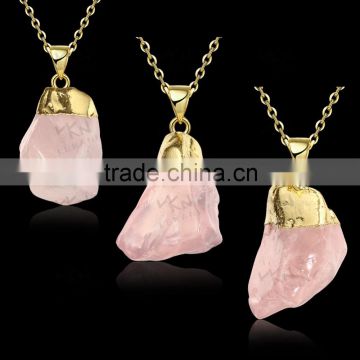 Fashion gold plated jewelry, Popular necklace jewelry, Natural stone necklace