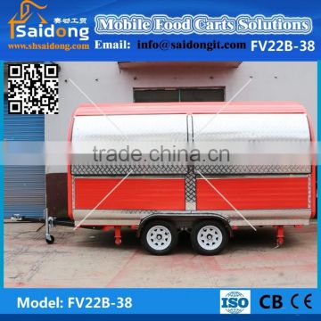 Customized High Quality mobile breakfast cart/hamburger cart mobile food cart for designer