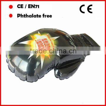 CE certificates PVC inflatable boxing gloves for adults custom printing and size