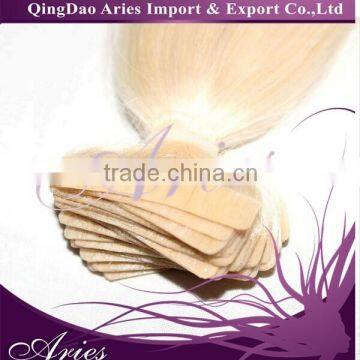 seamless skin weft tape Self adhesive Skin weft hair extensions,silk straight