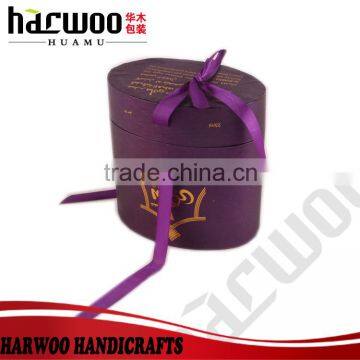 Hot-stamping perfume box in purple color for 1 bottle