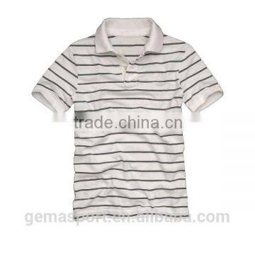 man's stripe garment wash polo shirt pmwt003