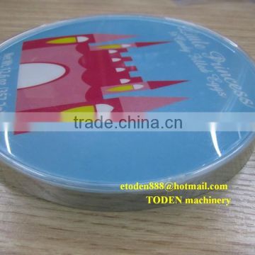 clear tube lids cover gluing machine toden