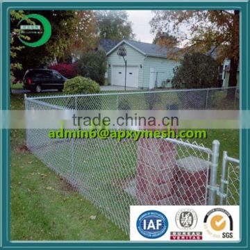9 guage portable chain link fence panel galvanized coating