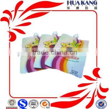 China manufacturer fruit drink spout pouch bag