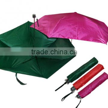 cheap compact 3fold manual open umbrella
