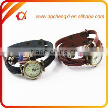 2016 Original High Quality Genuine Vintage Watch Genuine Leather Watch