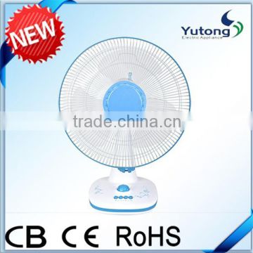 home applicance hot sales high quality CE CB 16" ocsilating electric table fan