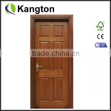 Modern french interior mahogany solid wood door