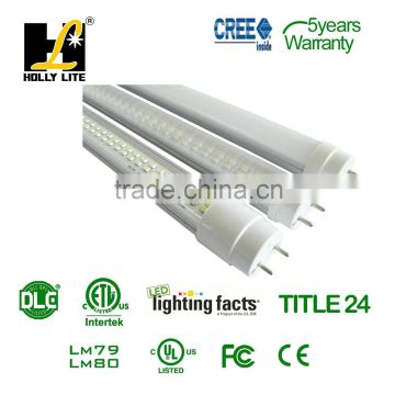 AC100-277v/277-347v 120lm/w ul dlc listed led t8 tube. LED T8 lamps