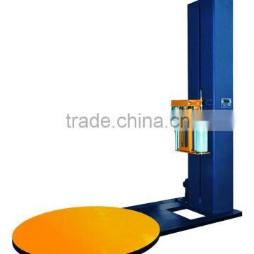 Film frame adjustable pallet overwrapping machine for sale