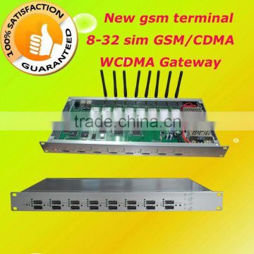 gsm/cdma/wcdma voip terminal gateway,8 port 32 sim cdma gateway,8 channel gsm fwt