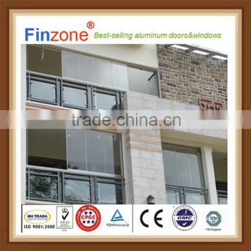 China supplier popular style frameless window balcony
