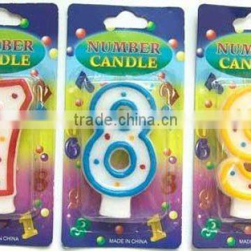 Wholesale Polka Dot Numeral Candle, available in 1 2 3 4 5 6 7 8 9 0 Kids Birthday Partyware Party Supplies