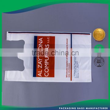 Promotions Custom Materials Plastic Security Hdpe T-Shirt Roll Plastic Bag Price
