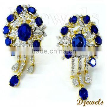 Diamond Gold Earrings, Earrings Jewelry, Bridal Diamond Earrings