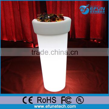 remote control indoor rgb color changing led light up flower vase decorative plant pots indoor