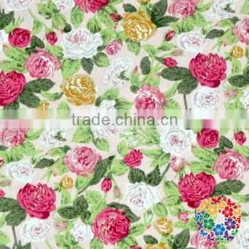 High Quality Cotton Colored Flower Printing Fabrics Polyester Cotton Fabric Organic Cotton Fabric Wholesale