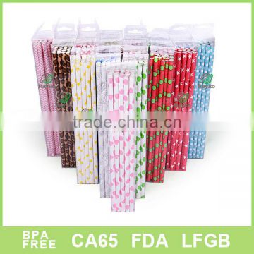 colorful paper straw 23cm